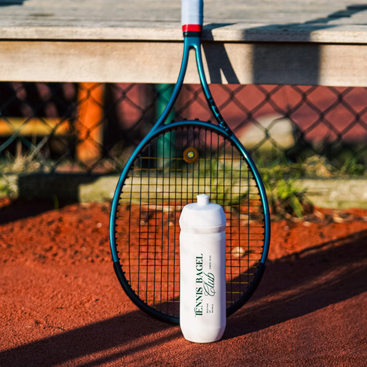 White and Green Water Bottle