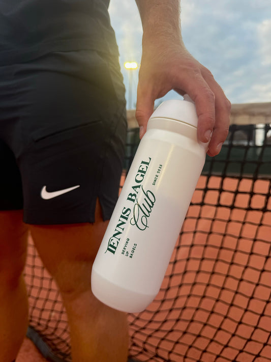White and Green Water Bottle