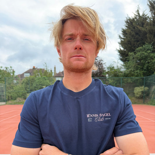 Navy and Pink Court Tee